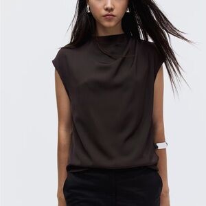 h&m capped blouse